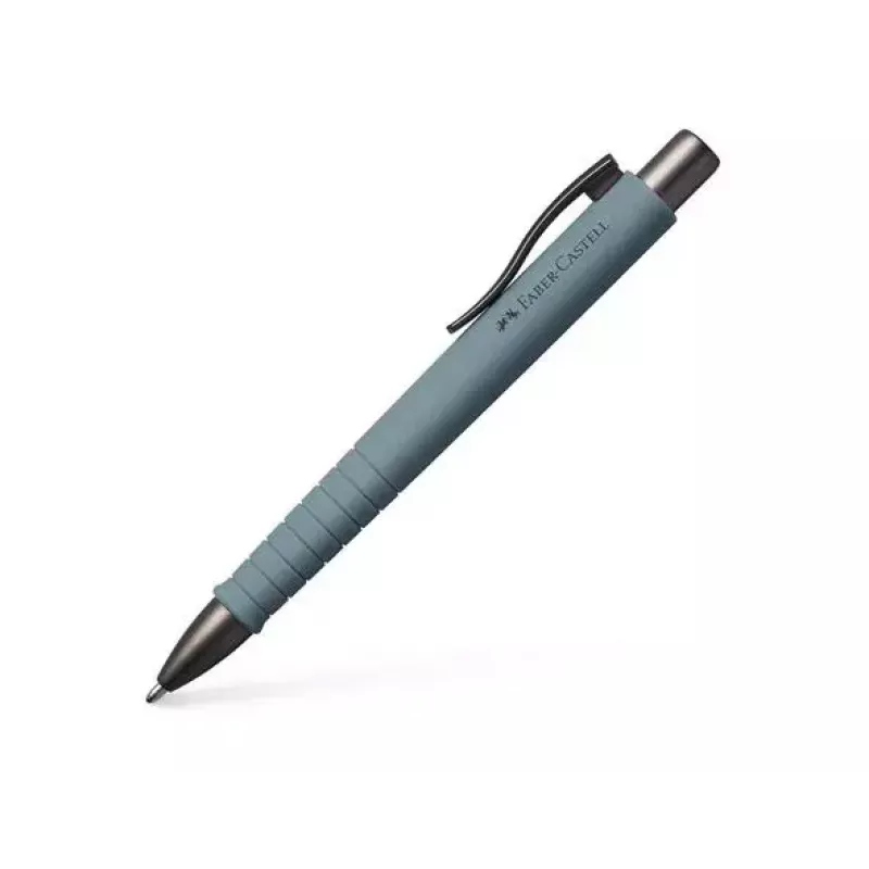 Pildspalva a.w. Faber-Castell 241188 — izvelkama ar klipsi, zila tinte, pelēks korpuss, īpaši trekns gals, 1 gab.