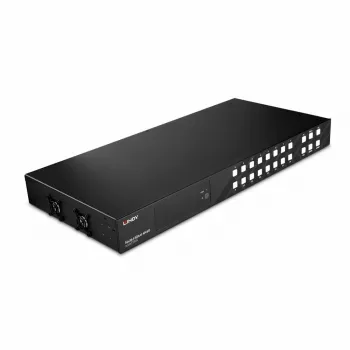 Lindy 16x16 HDMI 4K60 Matrica, HDMI, HDMI, 3.5 mm, 3840 x 2160 pikseļi, Melna, Metāls