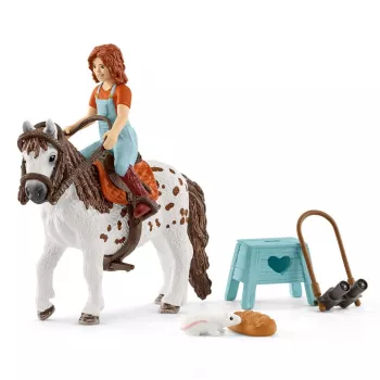 Schleich HORSE CLUB Mia & Spotty – Zirgs ar jātnieku