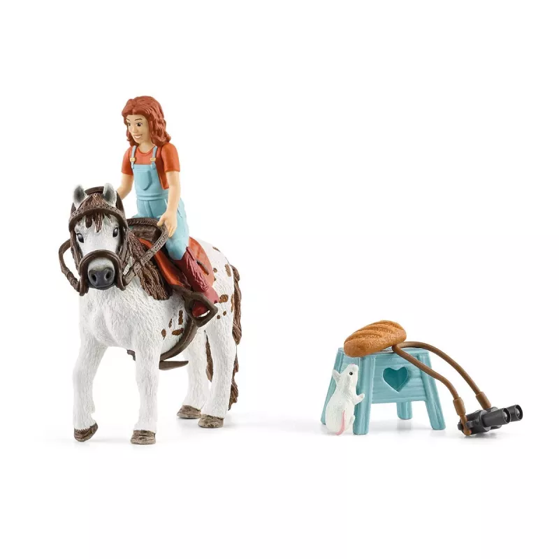 Schleich HORSE CLUB Mia & Spotty – Zirgs ar jātnieku