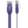 Plakanais patch vads Goobay CAT 6 2m U/UTP Violeta