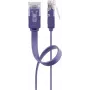 Plakanais patch vads Goobay CAT 6 2m U/UTP Violeta