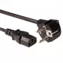 ACT Powercord LSZH tīkla vads CEE 7/7 tēviņš (leņķa) - C13 melns 2.5 m