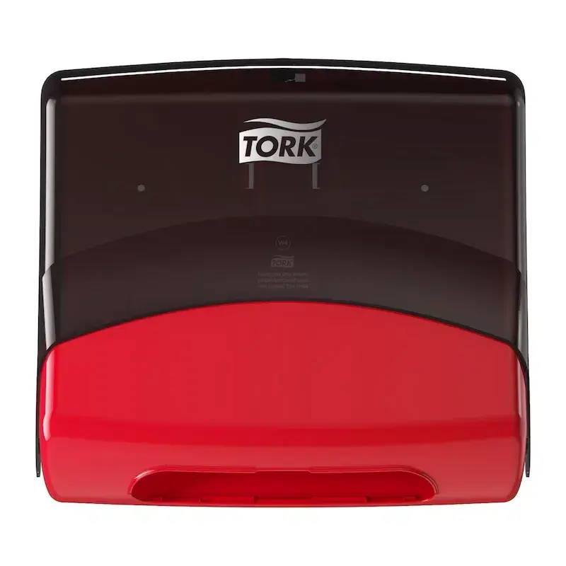 Papīra dvieļu dozators Tork 654008 — sienas stiprinājums, sarkans