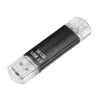 Hama Laeta Twin 16GB USB zibatmiņa USB Type-A / Micro-USB 3.2 Gen 1 (3.1 Gen 1) Melna