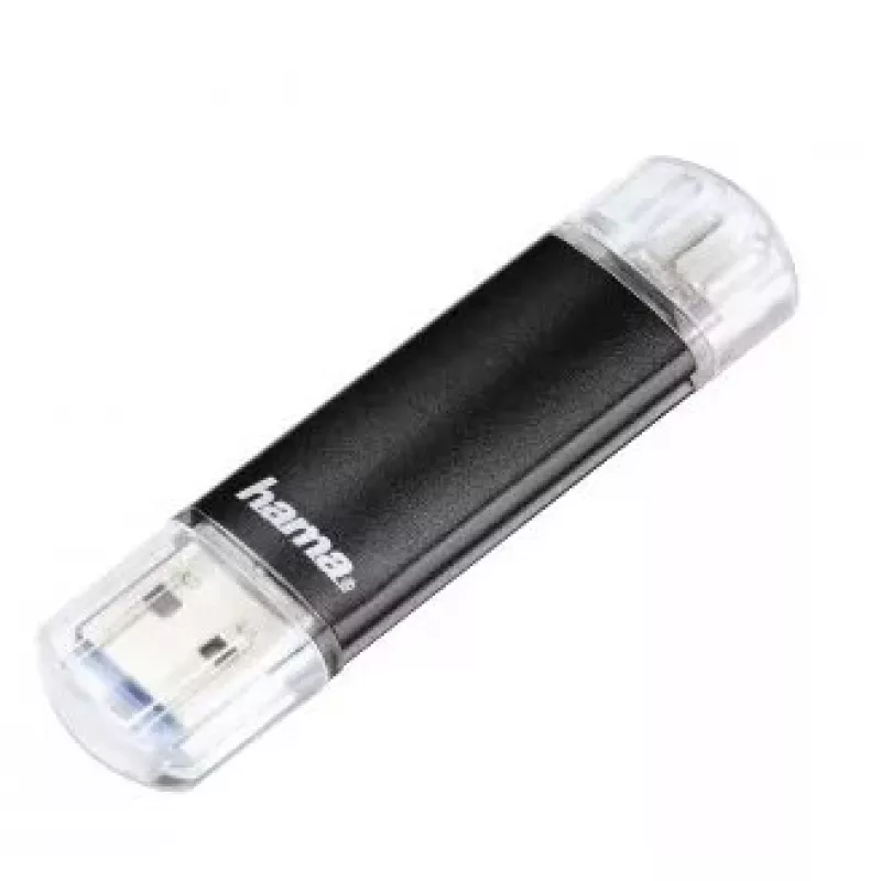 Hama Laeta Twin 16GB USB zibatmiņa USB Type-A / Micro-USB 3.2 Gen 1 (3.1 Gen 1) Melna