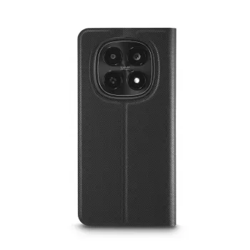 Folio maciņš HAMA Daily Protect Redmi Note 15 (6,77 collu) — Melns, 2 kabatiņas kartēm, galda statīvs