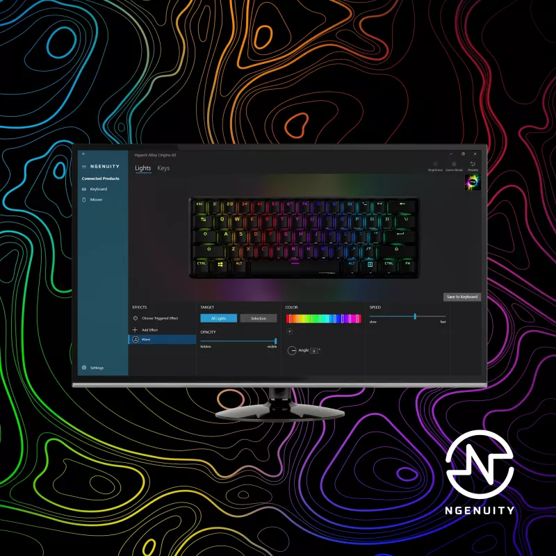 HyperX Alloy Origins 60 - Mehāniskā spēļu tastatūra - HX Red slēdži