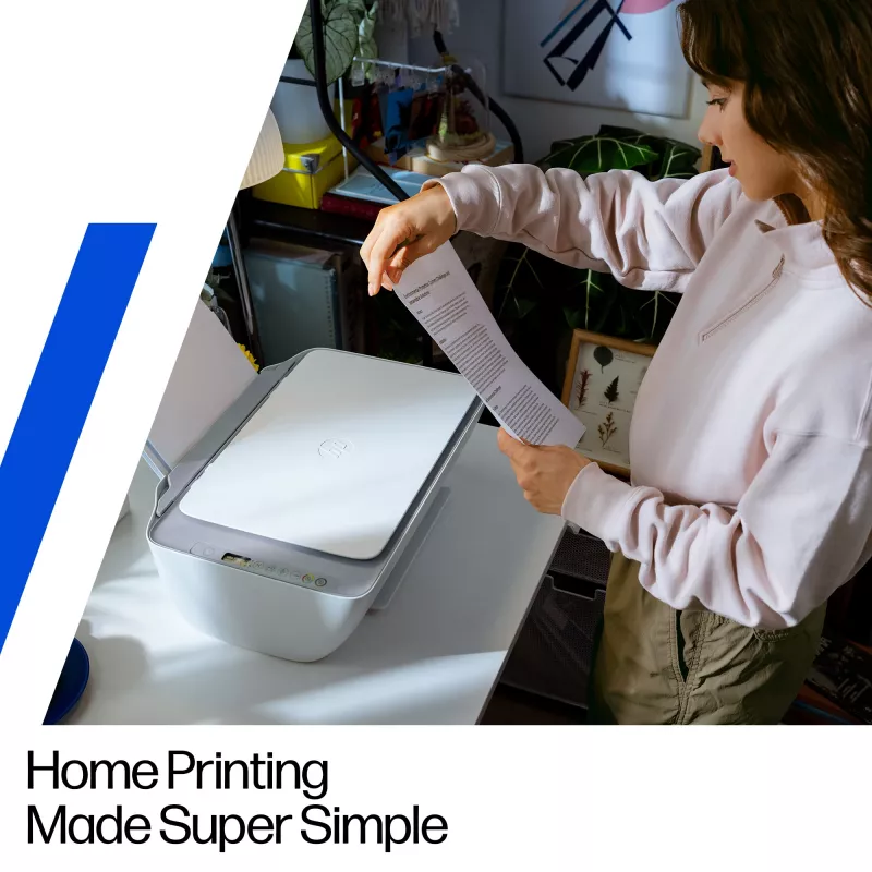 HP DeskJet 2922 Bezvadu daudzfunkciju printeris, termālā tintes druka, krāsu druka, 4800 x 1200 DPI, krāsu kopēšana, A4, balts