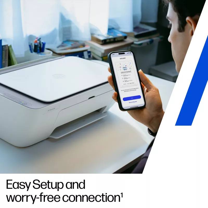 HP DeskJet 2922 Bezvadu daudzfunkciju printeris, termālā tintes druka, krāsu druka, 4800 x 1200 DPI, krāsu kopēšana, A4, balts