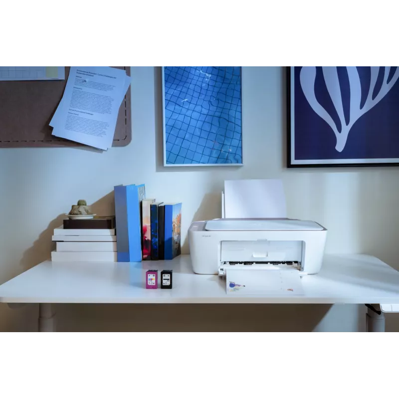 HP DeskJet 2922 Bezvadu daudzfunkciju printeris, termālā tintes druka, krāsu druka, 4800 x 1200 DPI, krāsu kopēšana, A4, balts
