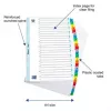 ELBA Mylar kartotēkas indekss, A-Z, 26 daļas, A4, 210 x 297 mm, krāsainas cilnes (596581-20)