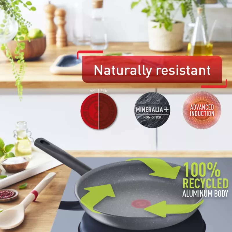 Universālā panna Tefal Healthy Chef G15002 Apaļa 20 cm Pelēka