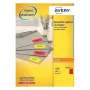 Pašlīmējošas printera etiķetes AVERY DP24R-100, sarkanas, 2400 gab.