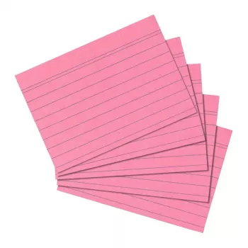 Indeksu kartītes Herlitz 10835890 Rozā roze 100 gab.