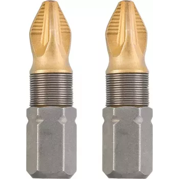 KWB 124102 Skrūvgrieža uzgaļi 2 gab. Pozidriv PZ 2 25 mm sešstūra kāts