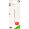 Audio kabelis 2GO 797140 0.1 m 3,5 mm Lightning Balts