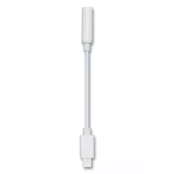 Audio kabelis 2GO 797140 0.1 m 3,5 mm Lightning Balts