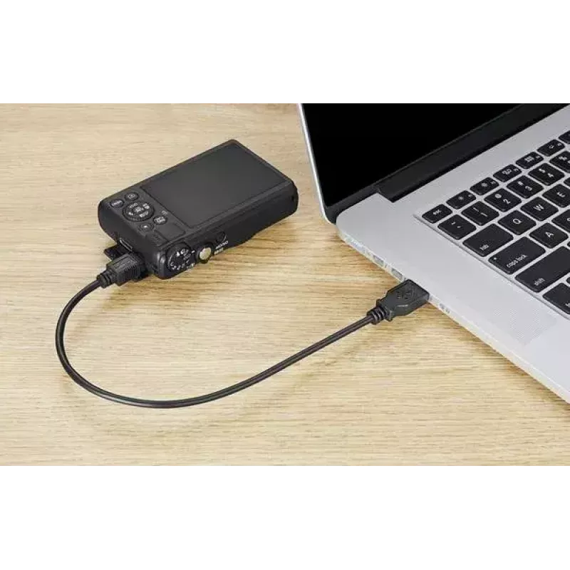 USB kabelis Renkforce RF-4455807 0.3m USB A - Mini-USB B Melns