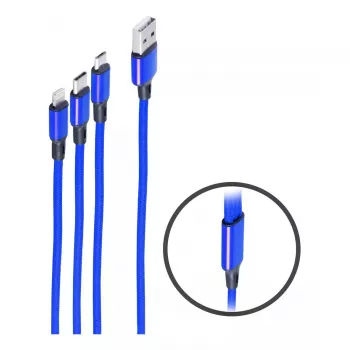 USB kabelis ShiverPeaks BS14-50071 1.2 m USB A/USB C uz Micro-USB B zils