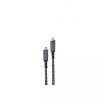 USB kabelis ShiverPeaks BS14-75007 2m USB 3.2 Gen 2 USB-C melns/balts