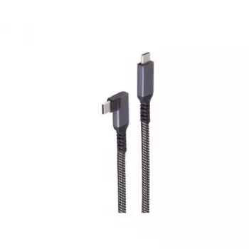 USB C uz USB C kabelis ShiverPeaks BS14-75017, USB 3.2 Gen 2 (10 Gbit/s), 2 m, melns/balts