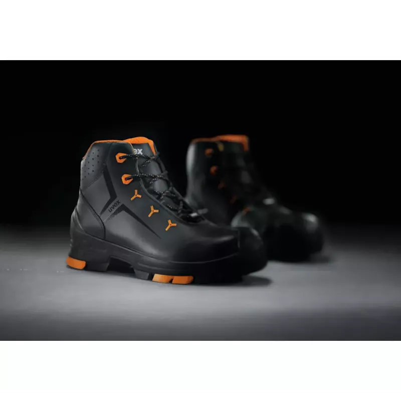 Drošības zābaki Uvex 65032, unisex, oranži melni