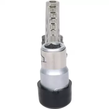 KS Tools 911.1480 8 gabalu skrūvgrieža uzgaļu komplekts, niķelēts, 25 mm, 1/4 collu kāts, DIN 3126 ISO 1173 E 6,3