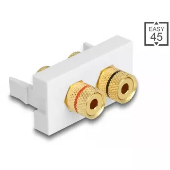 DeLOCK Easy 45 kontaktligzdas modulis balts 225mm 39mm 45mm