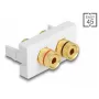 DeLOCK Easy 45 kontaktligzdas modulis balts 225mm 39mm 45mm