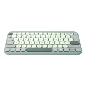 Bezvadu Bluetooth 75% ASUS Marshmallow KW100 tastatūra — QWERTZ izkārtojums, šķērveida slēdži, zaļa, mājai