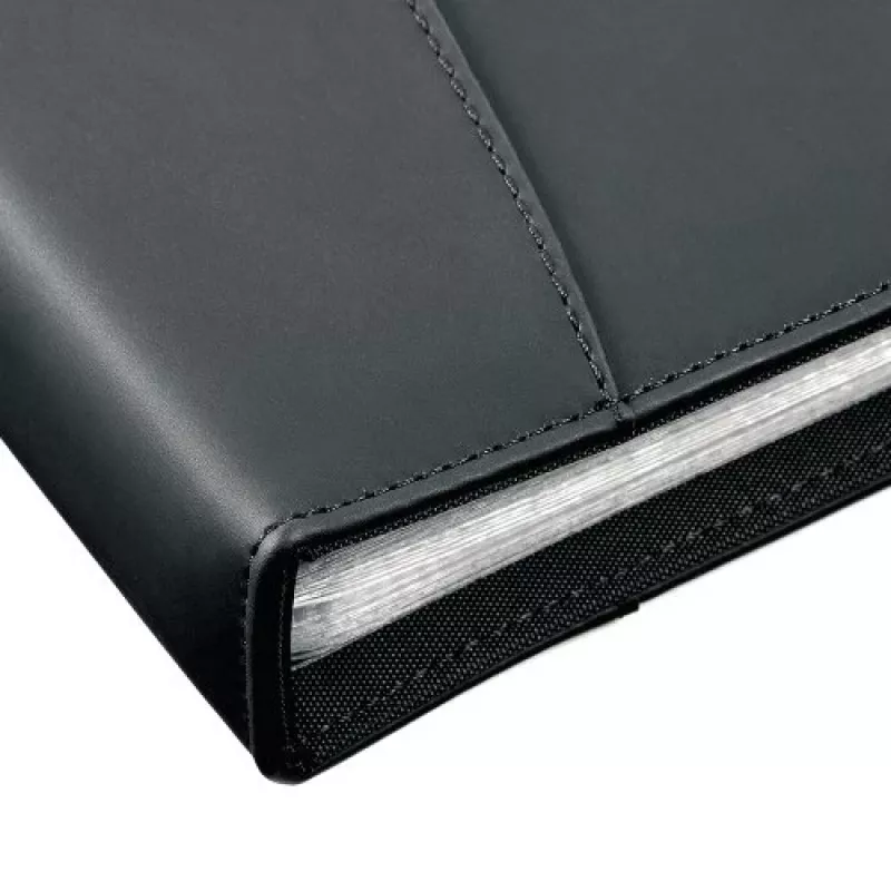 Rexel Soft Touch Smooth A4 Displeja mape 24 kabatas, melna