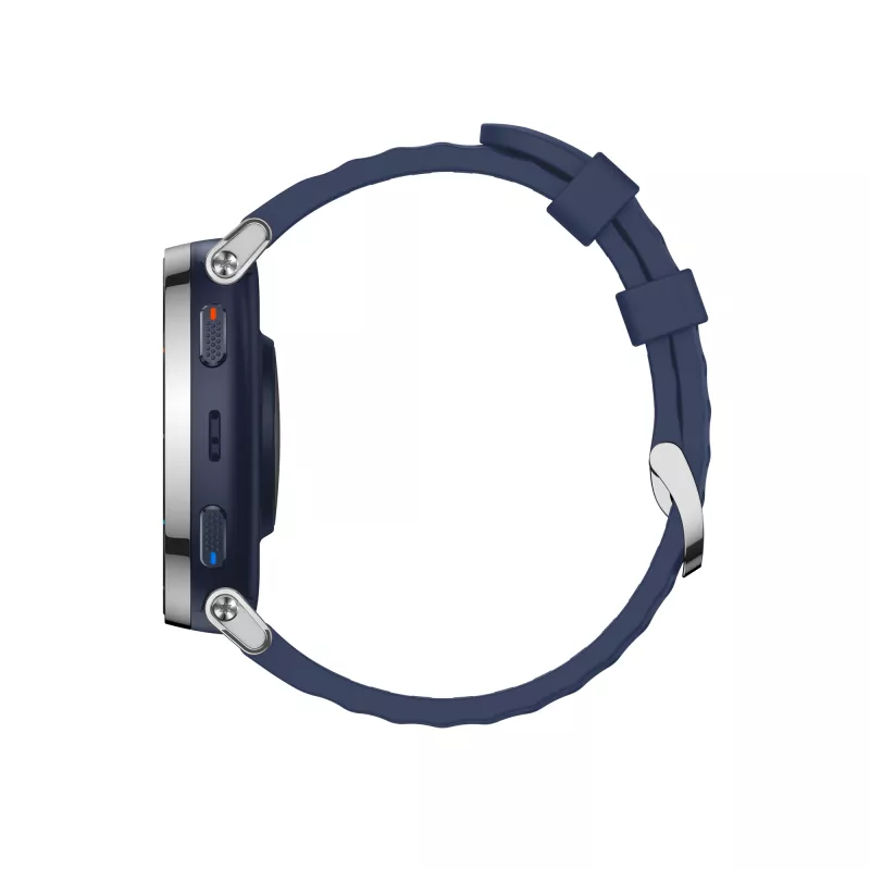 Viedpulkstenis Amazfit W2558GL2N — 1,32 collu (3,35 cm) AMOLED 466×466 px, GPS, 365 mAh, zila silikona siksniņa