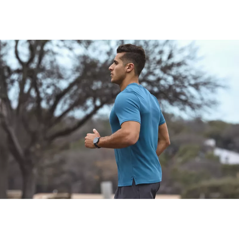 Viedpulkstenis Amazfit W2558GL2N — 1,32 collu (3,35 cm) AMOLED 466×466 px, GPS, 365 mAh, zila silikona siksniņa