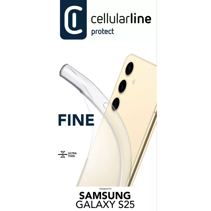 Cellularline Fine - Galaxy S25 caurspīdīgs vāciņš