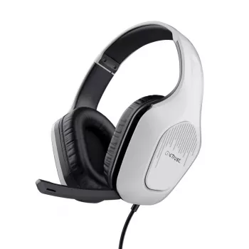 Trust GXT 415PS ZIROX austiņas, vadu, galvas saite, spēlēm, melns, balts