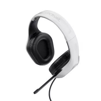 Trust GXT 415PS ZIROX austiņas, vadu, galvas saite, spēlēm, melns, balts