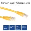ACT dzeltens 5 m U/UTP CAT6 savienojuma kabelis ar RJ45 savienotājiem