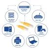 ACT dzeltens 5 m U/UTP CAT6 savienojuma kabelis ar RJ45 savienotājiem