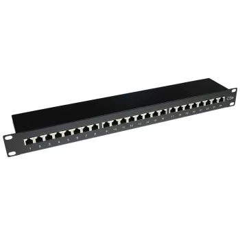 ACT Patchpanel CAT5E ekranēts 24 porti ar vāku