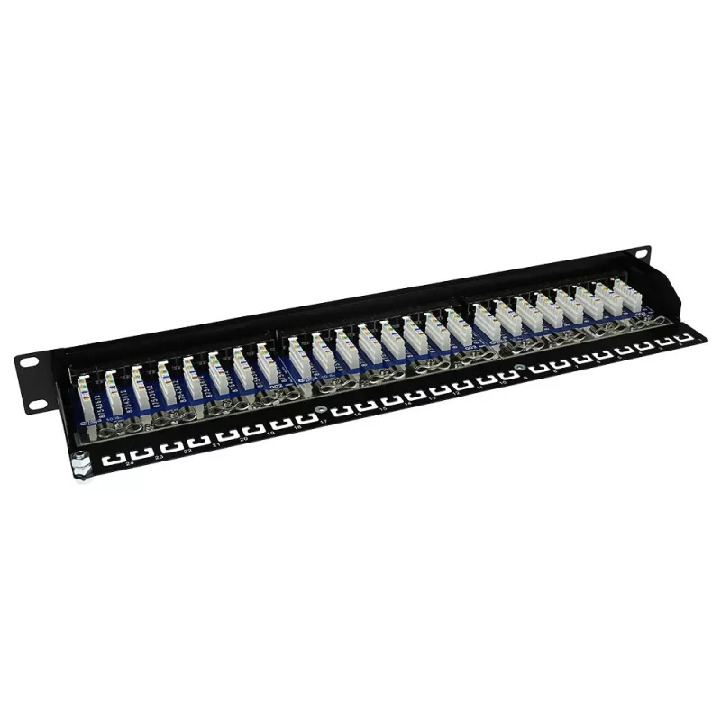 ACT Patchpanel CAT5E ekranēts 24 porti ar vāku