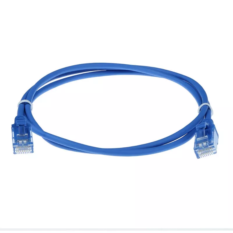 ACT Blue 10 m LSZH U/UTP CAT6 datcentra slaidais savienojuma kabelis ar aizsargātiem RJ45 savienotājiem