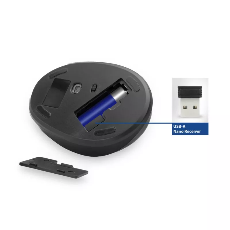 ACT Bezvadu vertikālā pele AC5101, 1600 DPI, RF bezvadu