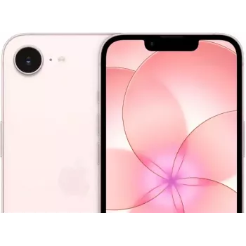 Viedtālrunis Apple iPhone 17e, 6,1 collu (15,5 cm) ekrāns, A19, 256 GB, 48 MP aizmugurē, Dual SIM, IP68, mīksti rozā