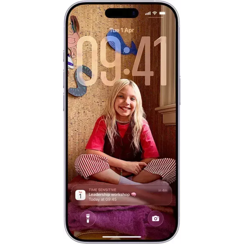 Viedtālrunis Apple iPhone 17 — 6,3 collu (16 cm) ekrāns, A19, 512 GB, Divas SIM, 5G, Lavandas krāsa, IP68