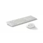 Bezvadu tastatūras un peles komplekts KINGSTON 490C — pilnizmēra bezvadu tastatūra (plunger) ar RF + Bluetooth peli, balts