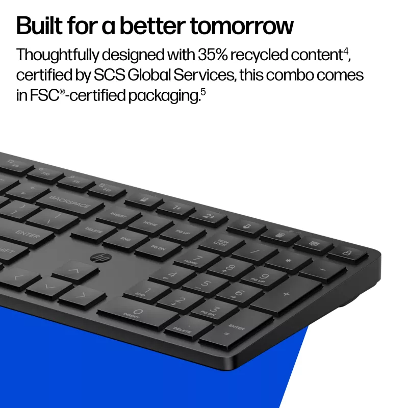 HP 490C Multi-Device Dual-Mode tastatūras un peles komplekts, balts