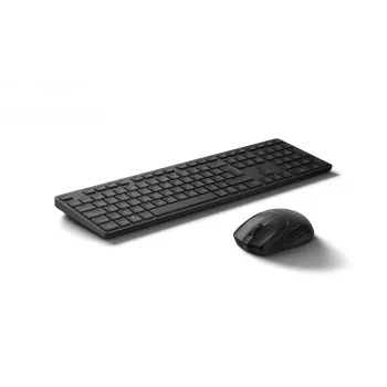 Bezvadu tastatūras un peles komplekts KINGSTON 490C — pilnizmēra RF + Bluetooth, melns