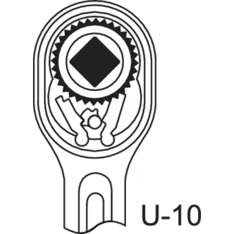 Gedore 1993 ALU-10 Alumīnija uzgriežņu atslēga 10 mm