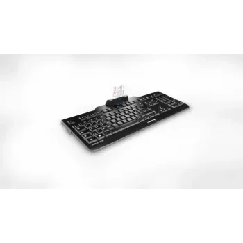 Vadu tastatūra Cherry KC 1000 SC, pilna izmēra, QWERTY, 109 taustiņi, 1.8 m kabelis, melna